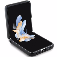 Hello Kitty Metal Logo Kitty Head ümbris jaoks Samsung Galaxy Z Flip 5 - must