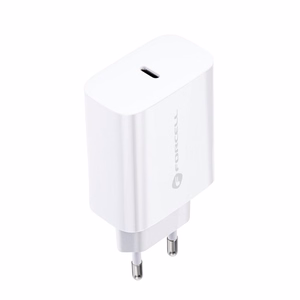 Phone laadija Forcell F-Energy USB C QC4.0 PD 3A 20W + kaabel USB C to Lightning TFK-TC-20WPD valge