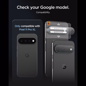 Spigen Optik Pro HD 2 karastatud klaasist kaamera objektiivikaitse komplekt mudelile Google Pixel 11 Pro XL