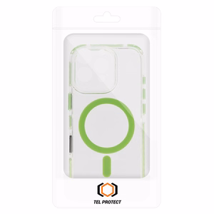 Tel Protect Strap Clear Ümbris jaoks Iphone 16 Pro roheline