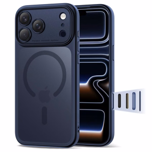 Чехол Tech-Protect Magpeak MagSafe CC для iPhone 17 Pro (матовый тёмно-синий)