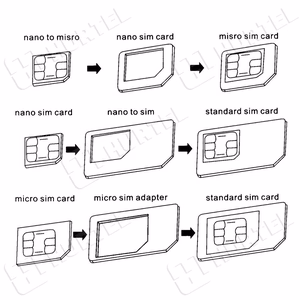Noosa SIM kaart Adapter Komplekt + Key - valge