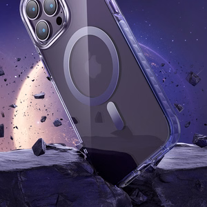 Kingxbar PQY Ice Crystal seeria magnetiline ümbris iPhone 14 Pro MagSafe hallile