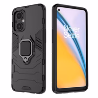 Ring Armor kõva hübriidkate + magnetiline hoidja OnePlus Nord N20 5G jaoks must
