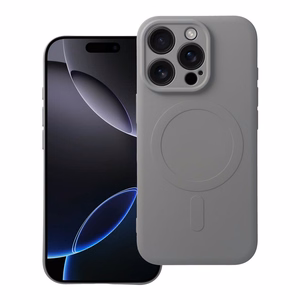 SILICONE MAG ÜMBRIS compatible with MagSafe jaoks IPHONE 16 Pro titanium hall