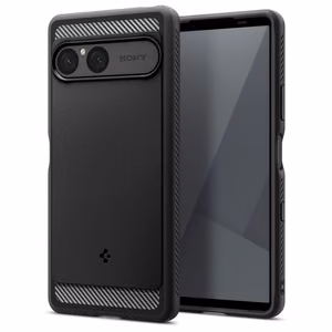 Spigen Rugged Armor Ümbris jaoks Sony Xperia 10 VII - Matte must