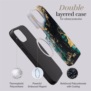 MIO Green Marble Magsafe чехол iPhone 16 Pro