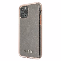 Guess GUHCN65PCGLPI iPhone 11 Pro Max roosa/roosa kõva ümbris Glitter