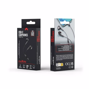 Maxlife juhtmega kõrvaklapid MXEP-04 USB-C mustad