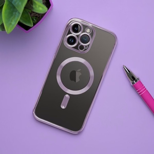 Ümbris mudelile iPhone 17 Electro Mag Cover, ühildub MagSafe'iga, lilla