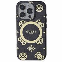 Guess IML Peony jaoks 4G Background MagSafe ümbris jaoks iPhone 16 Pro - must