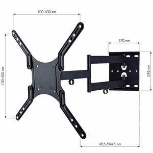 Techly 23-55 Universal LCD TV Wall Mount Bracket must" ICA-PLB 136M