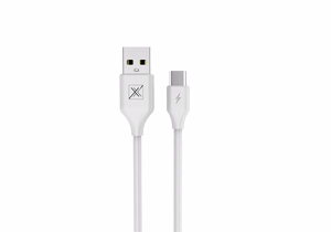 MX SET CABLE 2.4A/TYPE-C/1M WHITE