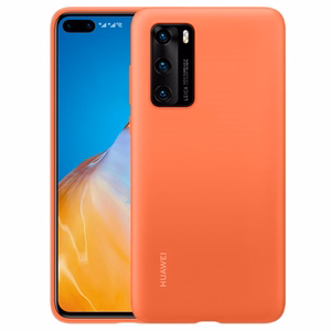 Originaal Ümbris jaoks Huawei P40 - Silikoon Protective Ümbris (51993725) oranž