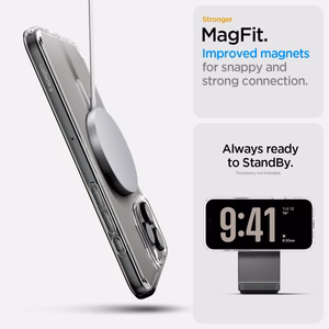 Spigen Чехол Ultra Hybrid "T" Mag совместимый с MagSafe для iPhone 16 Pro белый