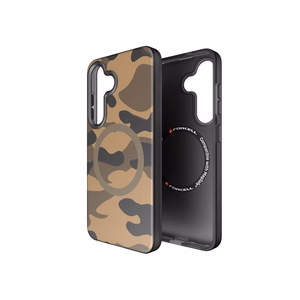 Ümbris jaoks Samsung S25 Forcell F-Protect Levels Dual Layer 4D technology compatible with Magsafe Military Drop-Test desert camo