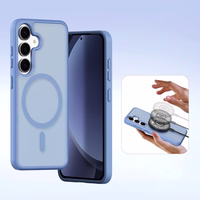 Dux Ducis Lawa Leather Ümbris jaoks Samsung Galaxy S25+ with Detachable Magnetic Wallet - sinine