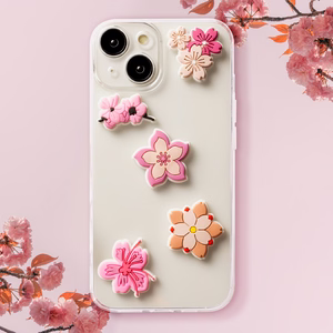 3D наклейки Pink blossom набор 5шт.