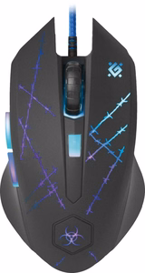 Defender Forced GM-020L juhtmega optiline mänguhiir, USB Type-A, 3200 DPI