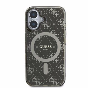 Guess IML 4G Background MagSafe iPhone 16 Plus Ümbris - Brown