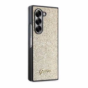 GUESS ümbris jaoks SAMSUNG Z Fold 6 GUHCZFD6HGGSHD (HC PU 4G Glitter Script) kuldne