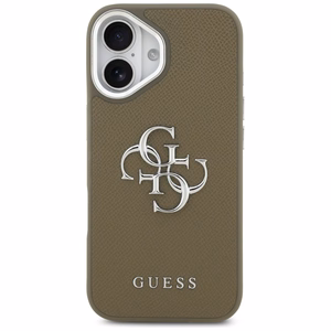 Guess Grained Big 4G Classic Logo iPhone 17 Ümbris - Brown