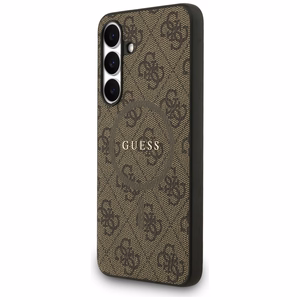 Guess 4G Ring Classic Logo MagSafe ümbris jaoks Samsung Galaxy S25 FE - brown