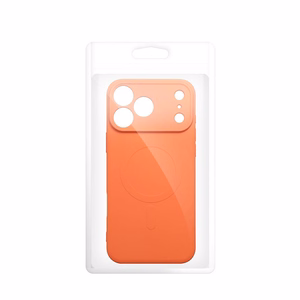 Silikoonist Mag Cover ümbris mudelile iPhone 17 Pro Max / 18 Pro Max, MagSafe'iga ühilduv kaamerakaitsega – oranž