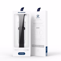 Dux Ducis rihm (Armor versioon) Apple Watch SE rihm, 9, 8, 7, 6, 5, 4, 3, 2, 1 (41, 40, 38 mm) Silikoonist magnetiline käepael Must/oranž rihm.