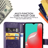 Ümbris Flower Book Samsung A125 A12/M127 M12 violet