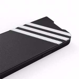 Чехол Adidas OR Booklet PU для iPhone 13 Pro / iPhone 13 - чёрный и белый