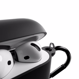 Puro Icon ümbris AirPods 4 jaoks - must