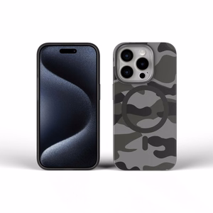 Ümbris jaoks iPhone 16 PLUS Forcell F-Protect Levels Dual Layer 4D technology compatible with Magsafe Military Drop-Test must camo