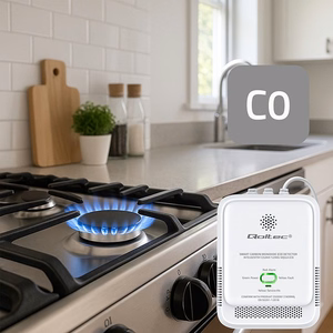 Qoltec 52576 vingugaasi andur | CO detektor | 85dB alarm | LED