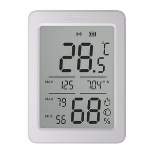 SONOFF ZigBee SNZB-02DR2 temperatuuri- ja niiskusandur, 2 tk