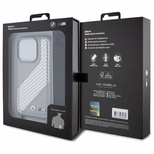 BMW M Edition Carbon Stripe & Strap iPhone 16 Pro Ümbris - hall
