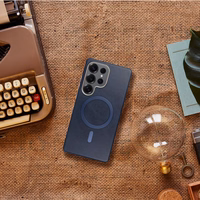 GENTLEMAN MAG COVER Ümbris compatible koos MagSafe jaoks SAMSUNG A17 tumesinine sinine