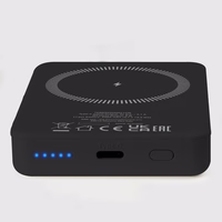 SBS TEBB5000MAG1CK Juhtmeta energiapank 5000 mAh USB-C, MagSafe ühilduv - must