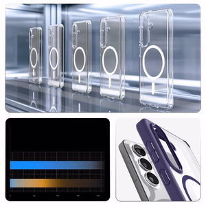 Spigen Ultra Hybrid Mag MagSafe ümbris Samsung Galaxy S26+ - läbipaistev tumesinine