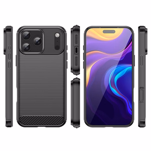 Carbon Ümbris jaoks iPhone 17 Pro - Must