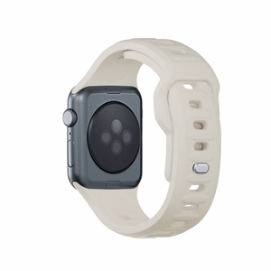 3mk silikoonrihm Apple Watchile, 38/40/41/42 mm, Nude, väike suurus