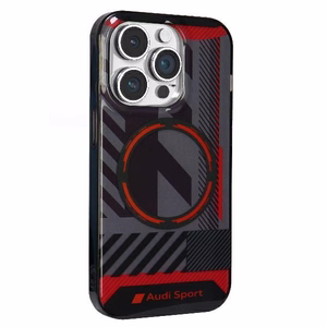 Audi IML Sport MagSafe Ümbris iPhone 14 Pro Max 6.7" must/must hardcase AU-IMLMIP14PM-RSQ/D2-BK
