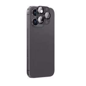 AmazingThing Aviation-Grade Alloy Karastatud klaas Lens jaoks iPhone 16 Pro / 16 Pro Max Camera Lens - Must