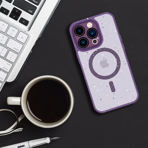 Tel Protect Magnetic Splash Frosted Ümbris jaoks Iphone 15 Pro Purple