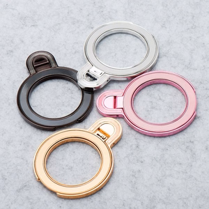 Phone stand CIRCLE MIRROR - stick-on - hõbedane