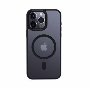 Crong Hybrid Frost MAG Cover ümbris seadmele iPhone 15 Pro, MagSafe'iga ühilduv, tumesinine