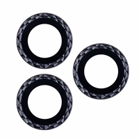 Prilliklaaside komplekt iPhone 11 Pro Max mustale rombile (3 tk)