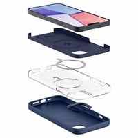 Spigen Silicone Fit Mag ümbris MagSafe'iga iPhone 14 Plus'ile - sinine