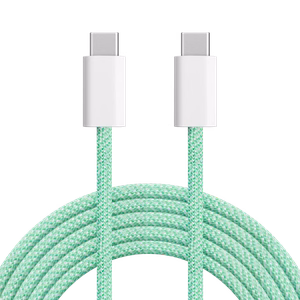 Krüger&Matz Basic USB-C–USB-C kaabel, 100 W, 1,5 m, roheline