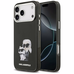 Karl Lagerfeld IML Aquarelle Karl & Choupette & Logo MagSafe Ümbris jaoks iPhone 17 Pro Max - Must